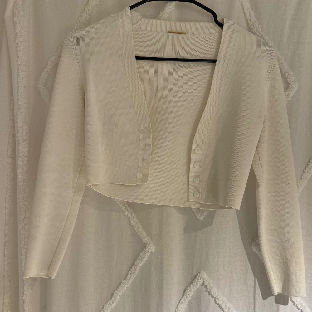 NWOT Alexis White Cardigan